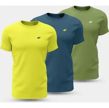 Dámské tričko Trička 4F M 4FWSS24TTSHM1896-90S 3PAK pánské s