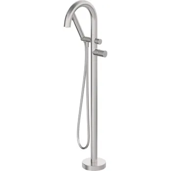 Vodovodní baterie Deante SILIA HEXA stojánková vanová baterie, ramínko U, ocel BHS_F17N