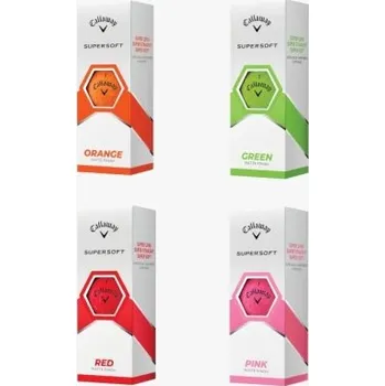 Golfový míček Golfové míčky CALLAWAY SUPERSOFT 2023 (červená matná, 3 ks)