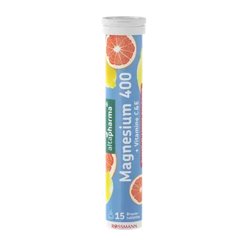 altapharma Šumivé tablety hořčík a vitamíny s příchutí grapefruit a citron, doplněk stravy 15 ks