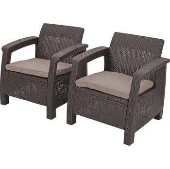 Křesla Keter plast Corfu Duo béžová