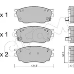 Sada brzdových destiček, kotoučová brzda CIFAM 822-475-0