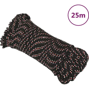 Lany zahrada-XL Lodní lano černé 3 mm 25 m polypropylen 152322