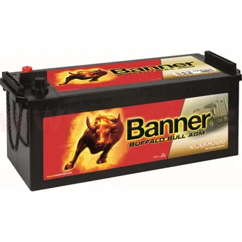 Autobaterie 210Ah baterie, 1200A, levá BANNER Buffalo Bull AGM 517x273x212(240)