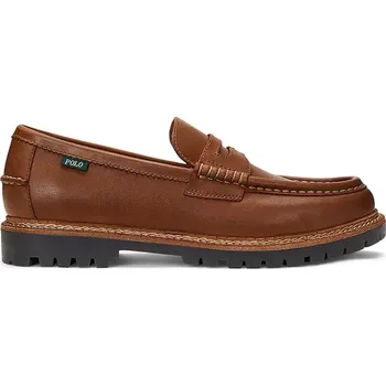 Dámská obuv Kožené mokasíny Polo Ralph Lauren Jett Penny, 44, hnědá, 88X