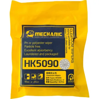 Utěrka Bezpylné antistatické ubrousky hadříky Mechanic HK5090 10x10 50 ks