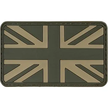 Nášivka Nášivka vlajka ANGLIE velcro plastová bojová ZELENÁ