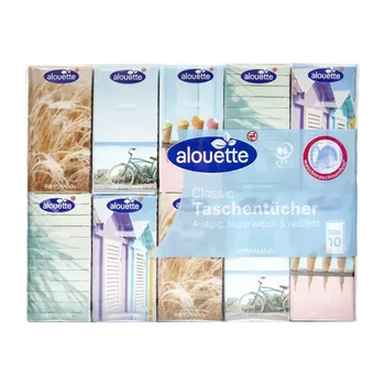 Papírový kapesník alouette Papírové kapesníky 4vrstvé, různé druhy 30 x 10 30 ks