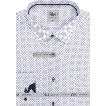Pánská košile Pánská funkční košile Slim Fit AMJ VDSER 1489 bílo-navy velikost 41