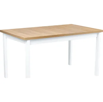 Jídelní stůl Skládací stůl ALB2L 140/180x80 Bílá/Dubová Grandson