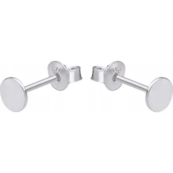 Náušnice Stříbrné malé kroužky náušnice coin kolečka 4mm kroužky