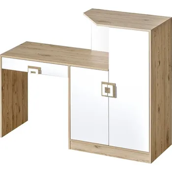 Psací stůl Slevadoma Psací stůl do dětského pokoje FINN 11 | dub jasný / bílá