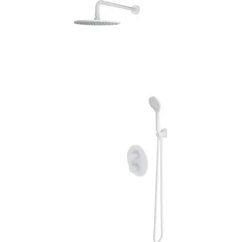 Sprchový set Omnires Y termostatický sprchový systém pro vestavěnou instalaci, matná bílá SYSYT05WM