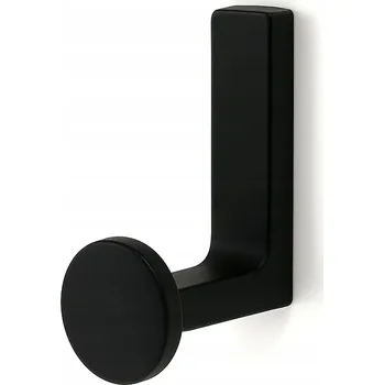 Věšák 1 ks Moderní nástěnný věšák černý matný držák na ručníky, oblečení