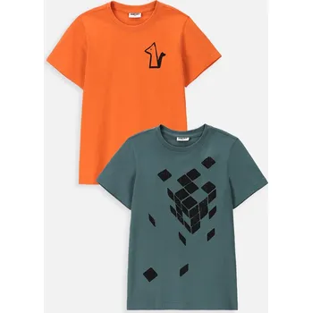 Pánská móda Tričko pro chlapce 2 kusy v balení, velikost 104, barevné, sada triček Mokida WM4