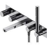 Omnires CONTOUR pět otvorová podomítková vanová baterie, chrom lesk CT8037-1CR