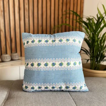 Povlečení Polštář Klasik 40x40 - Mirabelka modrá