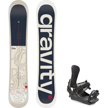 Snowboard Gravity snowboards Snowboard komplet Gravity Cosa 25/26 + vázání RAVEN King Velikost: 163W cm, Velikost vázání: XL