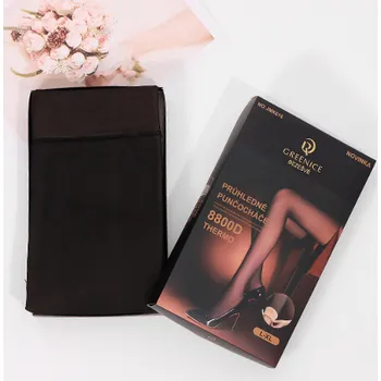 Dámské punčochy GREENICE Dámské zimní termopunčocháče JMK016 Barva: Černá, Velikost: L/XL