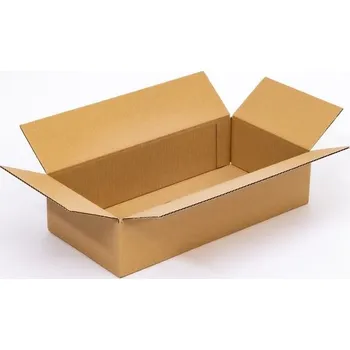 Obalový materiál Kartonová krabice klopová dlouhá 1000x250x200 mm 5VVL BC 630g/m2 hnědá - paleta 320 ks