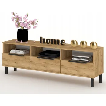 Komoda TV stolek Komoda se zásuvkami Police do obýváku HANIA Dub Craft 150