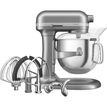 Kuchyňský robot KitchenAid Kuchyňský robot Artisan 5KSM70SHX, se zvedací mísou 6,6 l, stříbřitě šedá 5KSM70SHXEMS