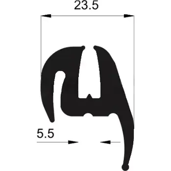 Těsnění karosérie Metráž těsnění bočních + čelních skel | 7900-7913 | AGROAD