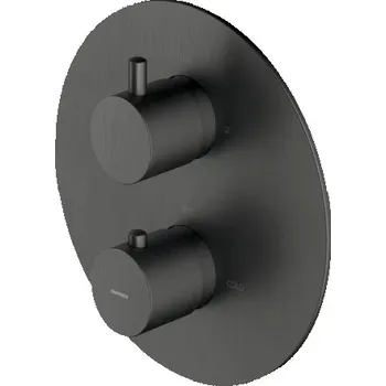Vodovodní baterie Omnires Y termostatická podomítková vanovo-sprchová baterie, kartáčovaný grafit Y1236ROGR