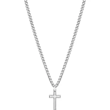Náhrdelník Brosway Módní ocelový náhrdelník s křížkem Ink BIK10 + 2 měsíce na vrácení zboží