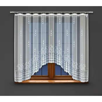 Dekorační žakárová záclona s řasící páskou FESTO 160 bílá 300x160 cm MyBestHome