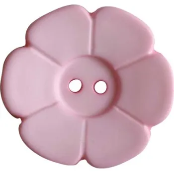 Knoflík Knoflík 219093 kytička sv. růžová - Růžová, 15 mm