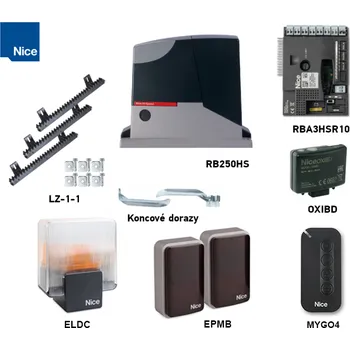 Pohon brány Sada pohonu pro brány do 250 kg NICE Robus Hi-Speed RB250HS (F)