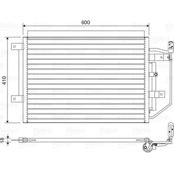 Výparník klimatizace Kondenzátor, klimatizace VALEO 822556