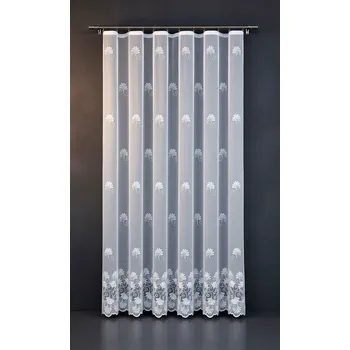 Záclona Dekorační žakárová záclona s řasící páskou GARDINIA 250 bílá 200x250 cm MyBestHome