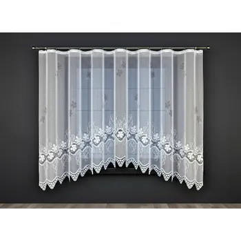 Záclona Dekorační žakárová záclona s řasící páskou JOANA 160 bílá 400x160 cm MyBestHome