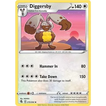 Sběratelská karetní hra Diggersby 215/264 - Fusion Strike Typ karty: Reverse Holo