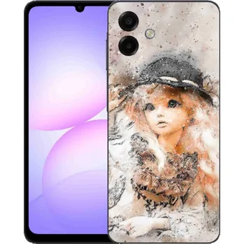 Pouzdro na mobilní telefon Gelový kryt mmCase na Samsung Galaxy A07 4G - holčička s kloboukem