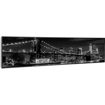Infrazářič Klarstein Wonderwall Art Smart 350W 30x120cm Obrazový Infrapanel Most (10037853)