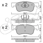 CIFAM Sada brzdových destiček CFM 822-959-0