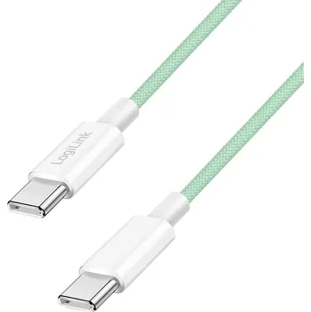 Datový kabel LogiLink Kabel USB-C USB 2.0 USB-C ® zástrčka 0.5 m zelená CU0346