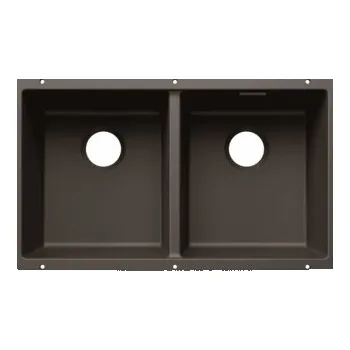 Granitový dřez Blanco SUBLINE 350/350 U InFino Silgranit kávová bez odtokové armatury - 527832