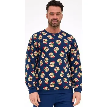 Pánské pyžamo Pánské pyžamo Cornette 457/293 Teddy 6 Tmavě modrá XL