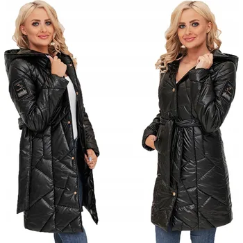 Dámský kabát Soprato dámský kabát vícebarevný klasický s kapucí lehký přechodný s páskem velikost XL