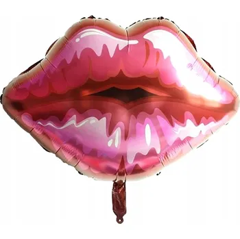 Balónek FÓLIOVÝ BALÓNEK VALENTÝN PUSA KISS NA HELIUM