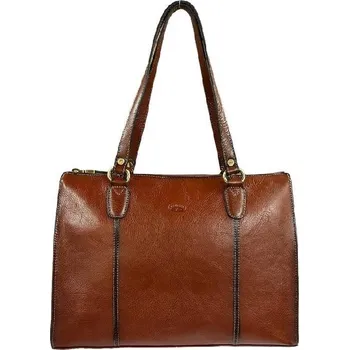 Kabelka KATANA větší kožená kabelka hnědá 82132-03