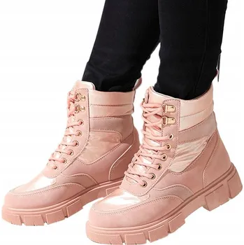 Dámská zimní obuv Royalfashion dámské kotníkové boty s plochým podpatkem velikost 40