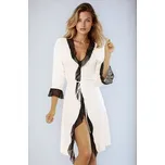 Letní dámský župan Chios ecru M - Dárková krabička