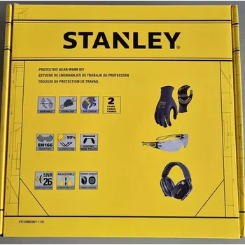 SYCOMBOKIT-1 Sada ochranných pomůcek – chrániče sluchu, rukavice, brýle Stanley