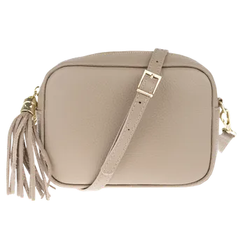 Kabelka NovaKabelka.cz Kožená italská crossbody kabelka Bala Cappuccino