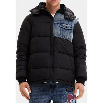 Pánská bunda Desigual, M (Prošívaná bunda s kapucí Desigual)